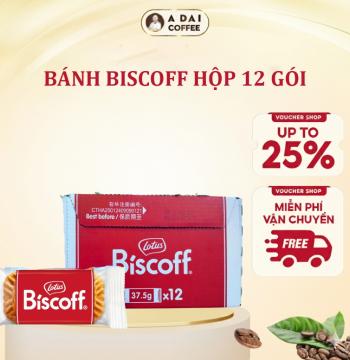 Bánh Quy Lotus Biscoff Hộp 12 Gói- Thương Hiệu Đến Từ Bỉ - Bánh Quy Thuần Chay
